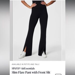 SPANX Airessentials Slim Flare Pant with front Slip Wide Leg